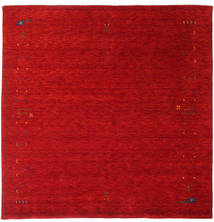  200X200 Gabbeh Loom Frame Rug - Red Wool