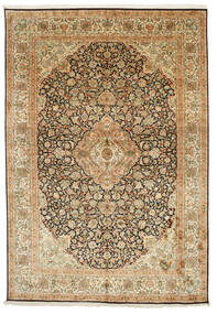 216X318 Kashmir Pure Silk Rug Oriental (Silk, India) Carpetvista