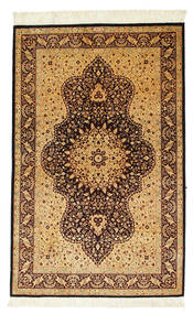  Persian Qum Silk Signed: Qum Razavi Rug 78X124 (Silk, Persia/Iran)