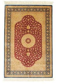  Orientalsk Ghom Silke Signert: Ghom Rezai Teppe 78X120 Silke, Persia/Iran Carpetvista