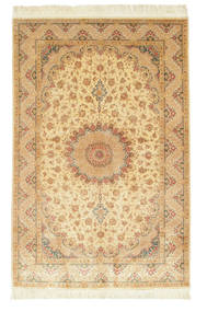 絨毯 ペルシャ クム シルク 署名: Ahmadi 130X197 (絹, ペルシャ/イラン)