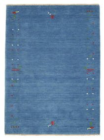  140X200 Klein Gabbeh Loom Frame Teppich - Blau Wolle