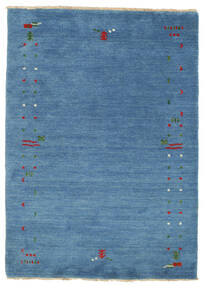 Gabbeh Loom Frame 80X180 小 ブルー ウール 絨毯