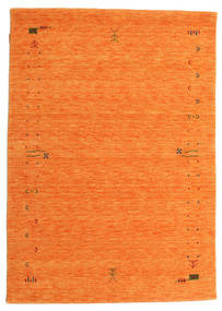 Gabbeh Loom Frame 140X200 Klein Oranje Wol Vloerkleed