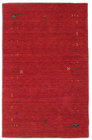 Gabbeh Loom Frame 100X160 小 ラストレッド ウール 絨毯