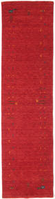  Covor Lână 80X300 Gabbeh Loom Frame Roșu Ruginiu Mic