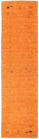 Gabbeh Loom Frame 80X300 Kicsi Narancssárga Futószőnyeg Gyapjúszőnyeg