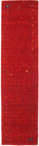  Tapete Lã 80X300 Gabbeh Loom Frame Vermelho Pequeno