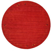  Ø 300 Large Gabbeh Loom Frame Rug - Red Wool