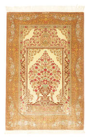  クム シルク 署名: クム Mohammadi 絨毯 80X120 ペルシャ シルクカーペット 小 Carpetvista