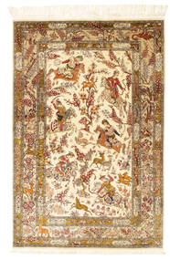  Persian Qum Silk Pictorial Signed: Sharifi Rug 99X150 (Silk, Persia/Iran)