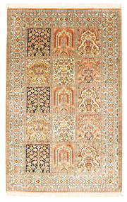  Oriental Kashmir Pure Silk Rug 97X155 Silk, India Carpetvista