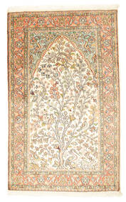  Oriental Kashmir Pure Silk Rug 78X128 Silk, India Carpetvista