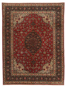  Persialainen Ghom Kork/Silkki Matot 298X390 Musta/Tummanpunainen Carpetvista