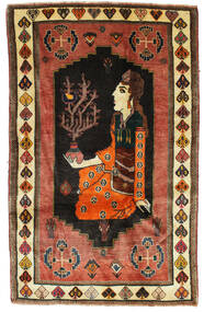  Orientalischer Ghashghai Figurativ Teppich 122X192 Wolle, Persien/Iran Carpetvista