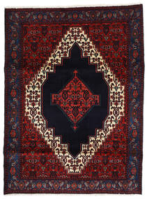  127X170 Senneh Fine Teppich Dunkelrosa/Dunkelrot Persien/Iran Carpetvista