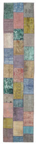 84X386 Patchwork Modern Hallmatta Flerfärgad (Ull, Persien/Iran) Carpetvista