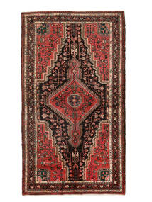  Oriental Nahavand Rug 135X242 Black/Dark Red Wool, Persia/Iran Carpetvista