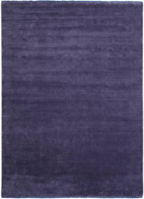  Wool Rug 250X350 Handloom Fringes Purple Large