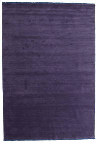  Wool Rug 200X300 Handloom Fringes Purple