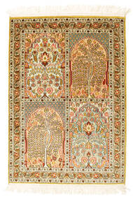  Oriental Kashmir Pure Silk Rug 63X91 Silk, India Carpetvista