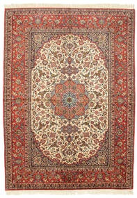  Orientalisk Isfahan Silkesvarp Matta 161X223 Ull, Persien/Iran Carpetvista