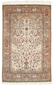  Orientalischer Isfahan Seidenkette Teppich 157X247 Persien/Iran Carpetvista