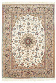  Orientalischer Isfahan Seidenkette Teppich 157X220 Wolle, Persien/Iran Carpetvista