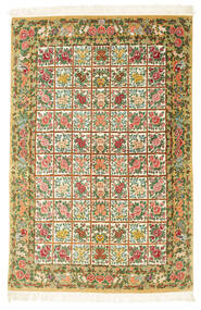  Oriental Qum Silk Signed: Sadeghi Rug 129X200 Silk, Persia/Iran