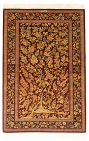  Persian Qum Silk Signed: Qum Motevasel Rug 100X150 (Silk, Persia/Iran)