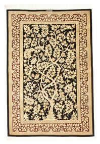  Orientalsk Ghom Silke Signert: Moradi Teppe 100X145 Silke, Persia/Iran Carpetvista