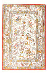  Oriental Qum Silk Signed: Shahiri Rug 100X150 Silk, Persia/Iran Carpetvista