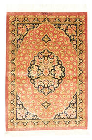  Qum Silk Signed: Qum Mahloji Rug 76X110 Persian Silk Small Carpetvista