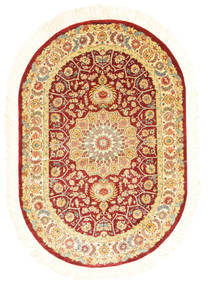 75X103 絨毯 クム シルク 署名: Saraian オリエンタル (絹, ペルシャ/イラン) Carpetvista