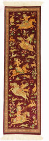 36X123 Qum Silk Rug Oriental Runner
 (Silk, Persia/Iran) Carpetvista