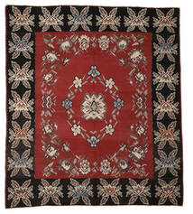 絨毯 キリム セミアンティーク 275X310 ブラック/ダークレッド 大きな (ウール, スロベニア)