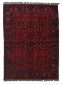 Tapis Afghan Khal Mohammadi 103X142 Rouge Foncé (Laine, Afghanistan)