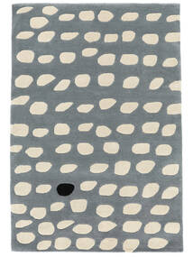 Camouflage Handtufted Kids Rug 120X180 Small Grey Dots Wool 
