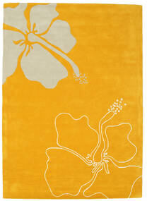  160X230 Blooming Lillies Handtufted Alfombra - Naranja Lana