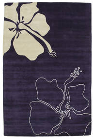Blooming Lillies Handtufted 200X300 Purple Wool Rug