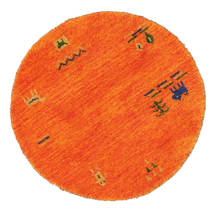  Ø 70 Small Gabbeh Indo Rug - Orange