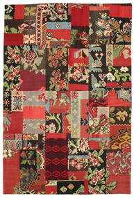 Kilim Patchwork Rug 200X300 Multicolor Wool, Turkey Carpetvista