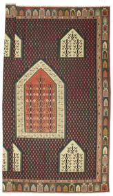 絨毯 キリム セミアンティーク トルコ 540X727 ブラック/茶色 大きな (ウール, トルコ)