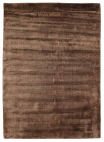 Bamboe Zijde Handloom Vloerkleed 141X196 Wol, India Carpetvista