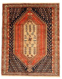 126X158 Medallion Small Afshar Rug Wool, Carpetvista