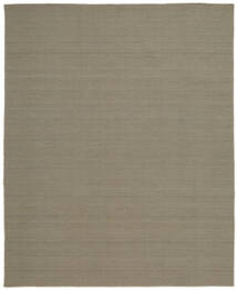 Kelim Loom 200X250 Light Grey/Beige Plain (Single Colored) Wool Rug
