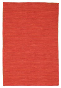  Alfombra De Lana 120X180 Kelim Loom Rojo Pequeño