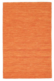  Wool Rug 100X160 Kelim Loom Orange Small
