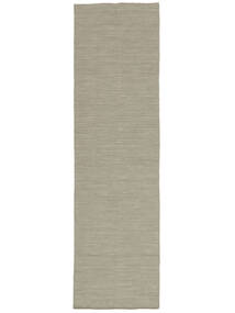 廊下 絨毯 80X300 単色 キリム ルーム - 薄い灰色/ベージュ 