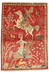  Persian Tabriz Pictorial Rug 102X145 Carpetvista